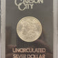 1883 Morgan Silver Dollar $1 Carson City Uncirculated (W/ Certificate of Authenticity)