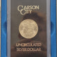 1883 Morgan Silver Dollar $1 Carson City Uncirculated (W/ Certificate of Authenticity)
