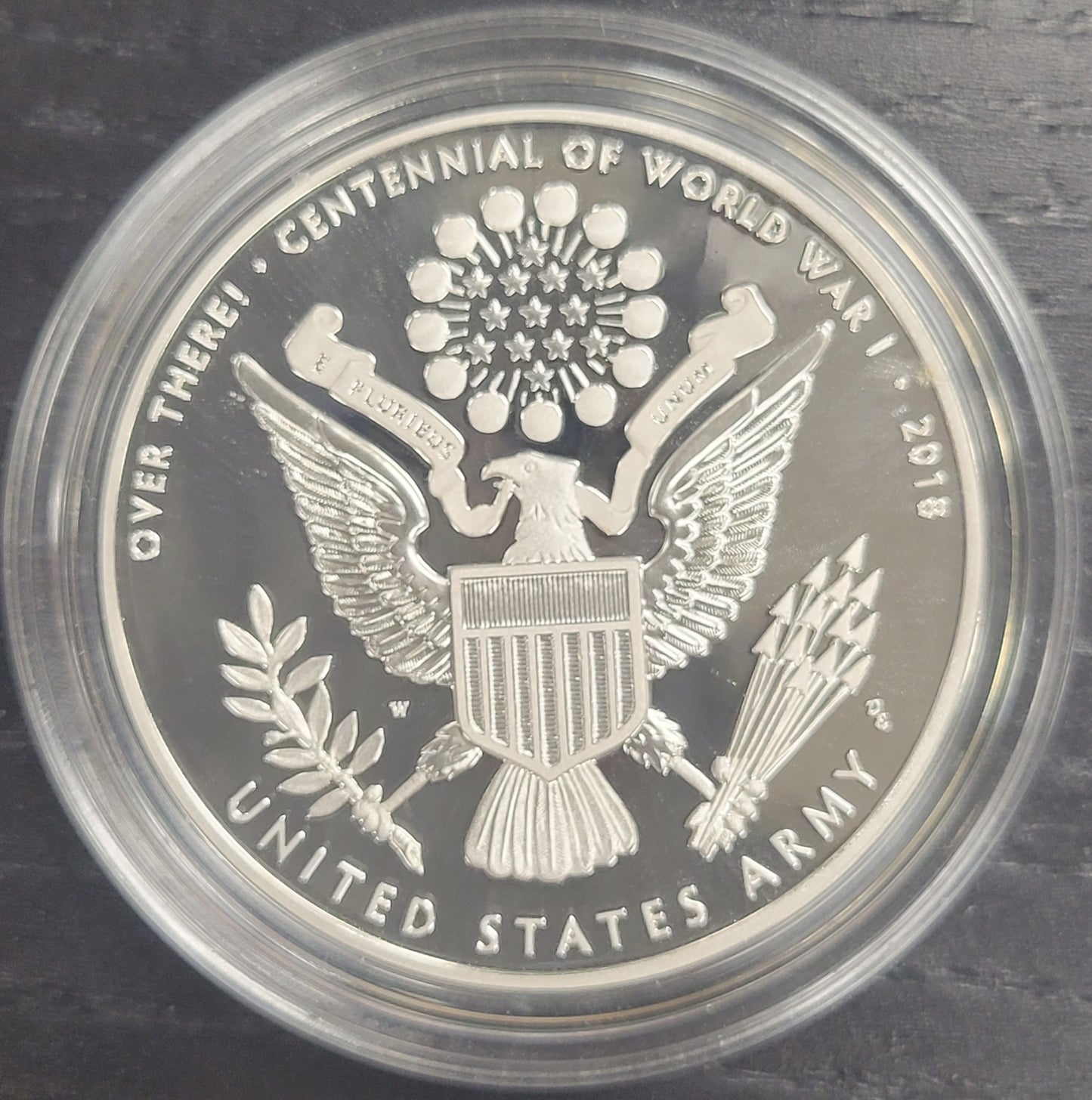 2018 World War I Centennial Silver Dollar and Army Medal Set