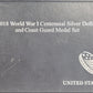 2018 World War I Centennial Silver Dollar and Coast Guard Medal Set