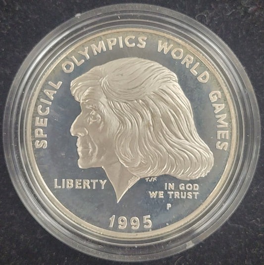 1995-P Special Olympics World Games Silver Dollar