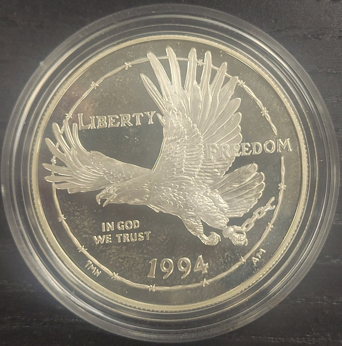 1994 U.S Veterans Commemorative Silver Dollars W/ certificate of Authenticity