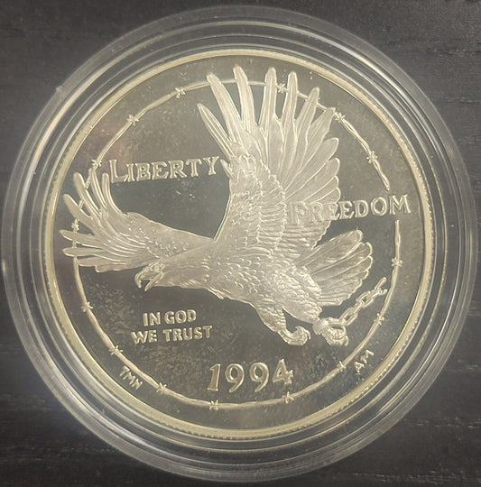 1994 U.S Veterans Commemorative Silver Dollars W/ certificate of Authenticity