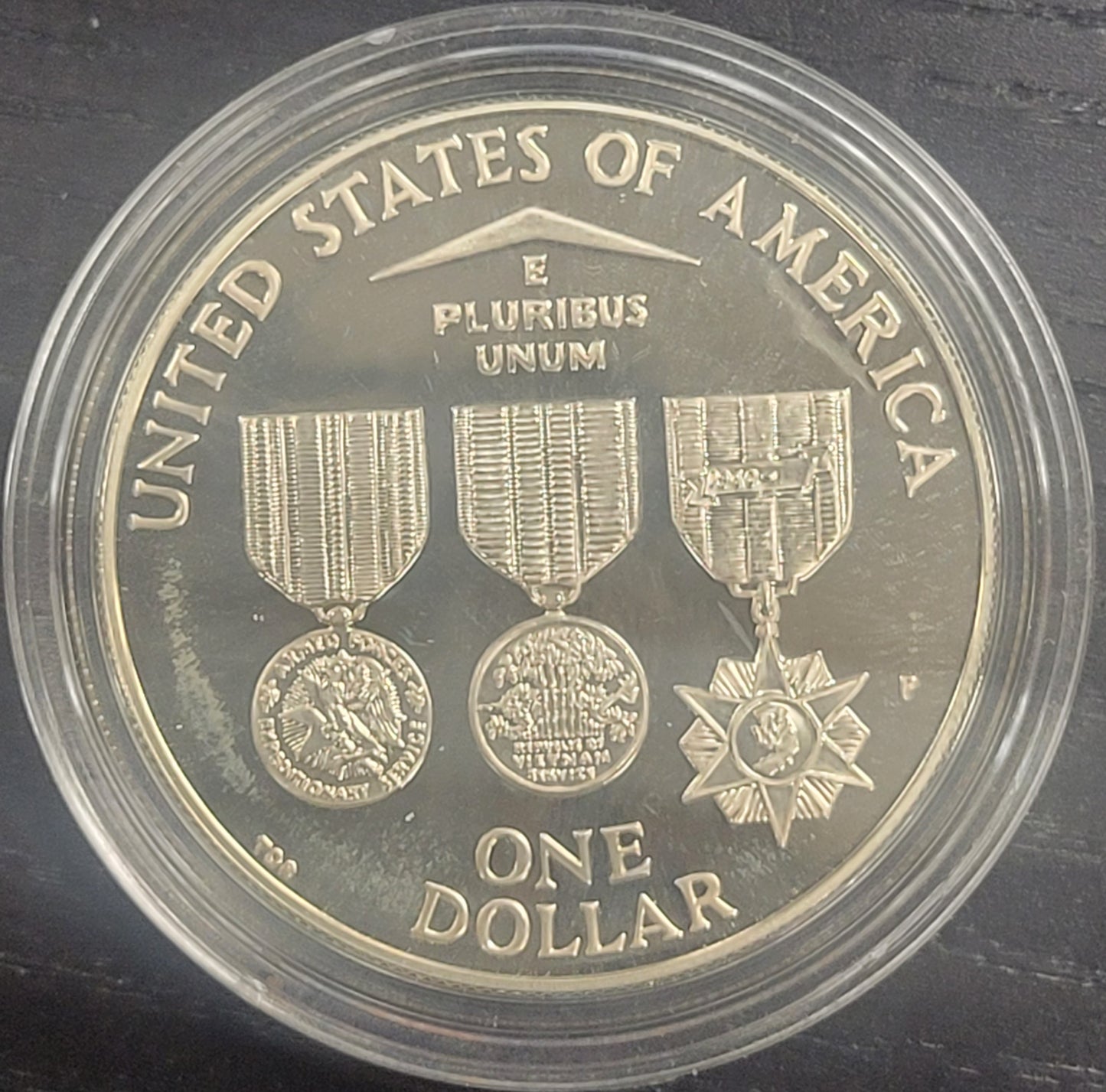 1994 U.S Veterans Commemorative Silver Dollars W/ certificate of Authenticity