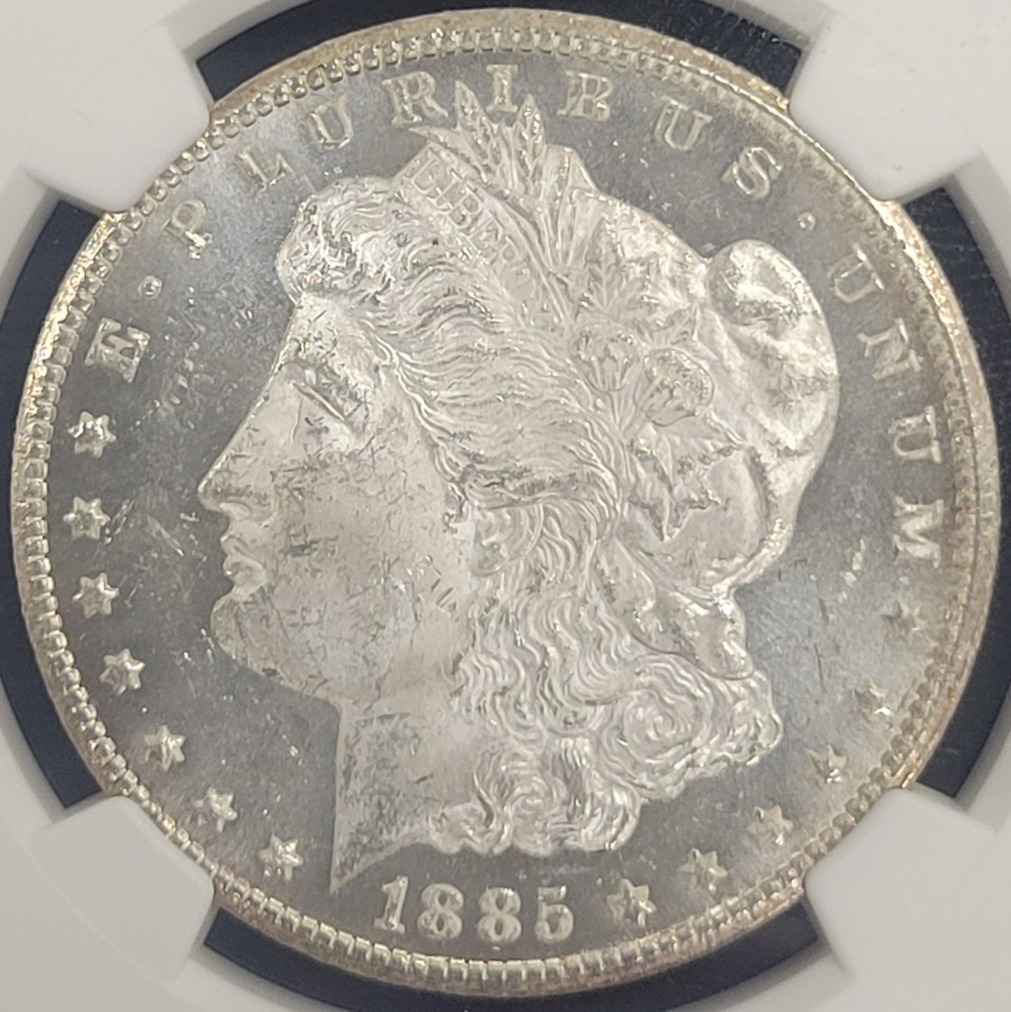 1885-CC Morgan Silver Dollar NGC Certified MS63 PL