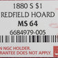 1880-S Morgan Silver Dollar Redfield Hoard NGC certified MS64
