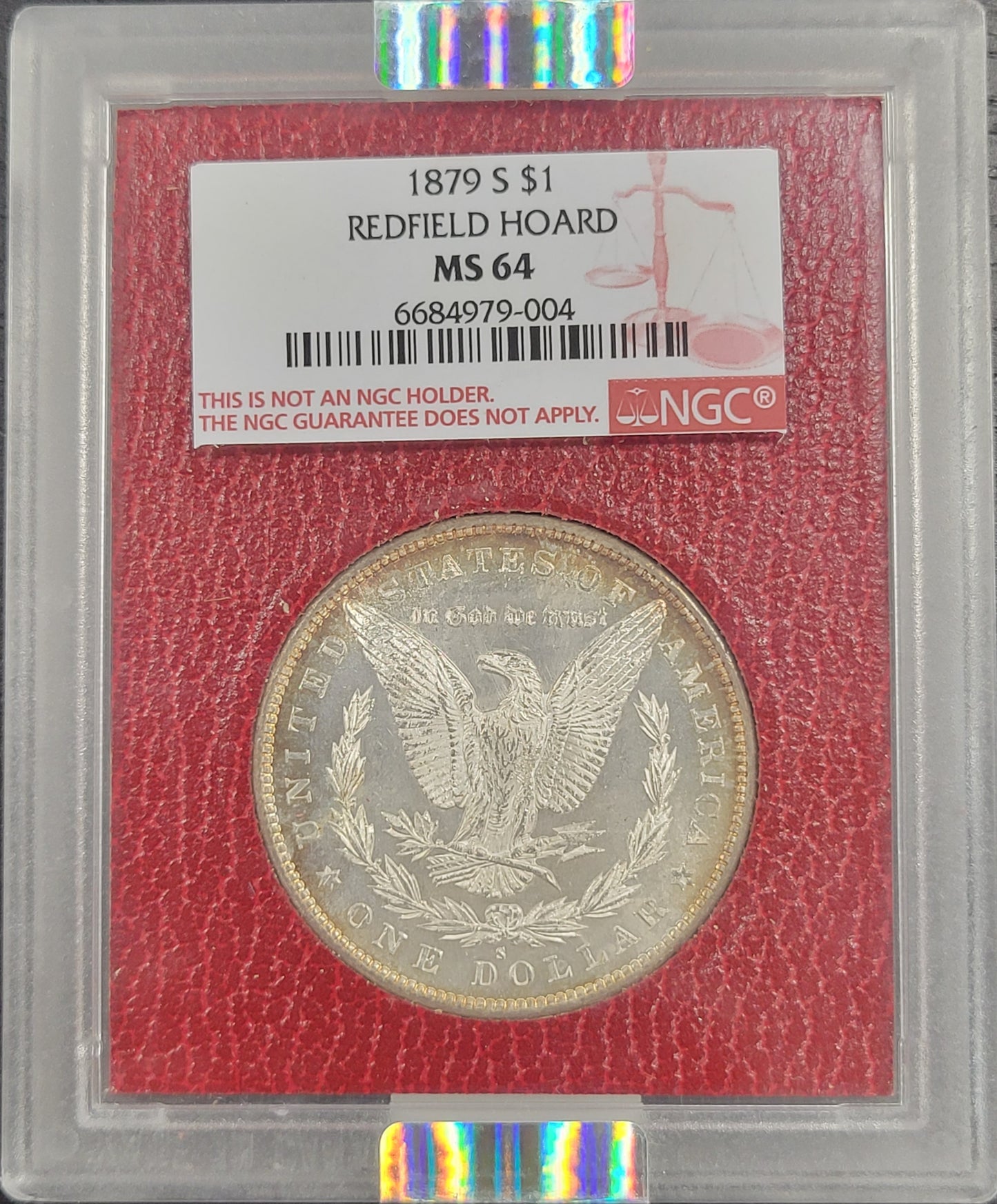 1879-S Morgan Silver Dollar Redfield Hoard NGC certified MS64