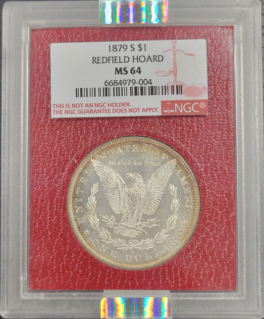 1879-S Morgan Silver Dollar Redfield Hoard NGC certified MS64