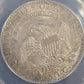 1825 Capped Lady Liberty 50c ANACS certified AU50