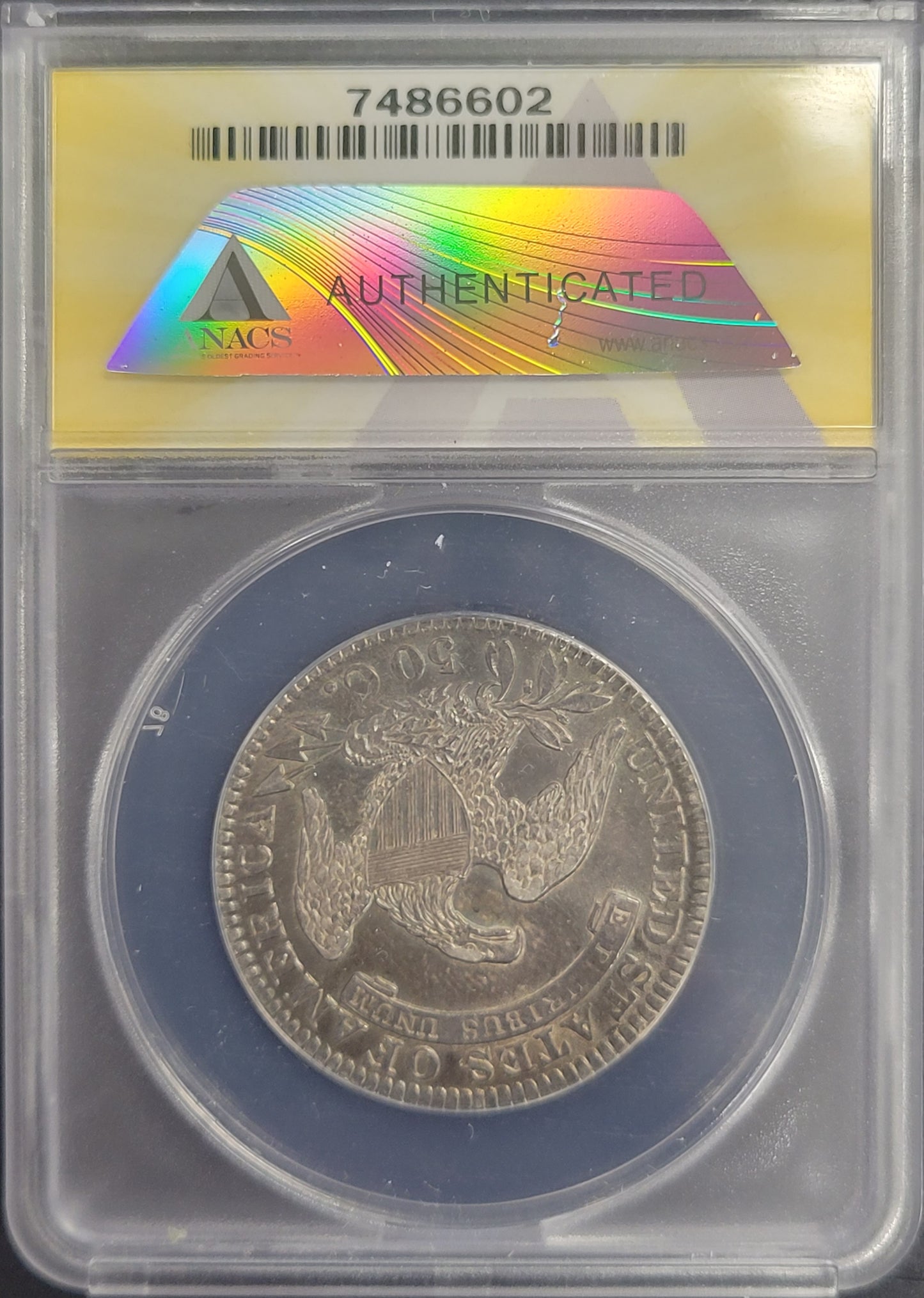 1831 Capped Lady Liberty 50c ANACS certified AU50