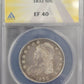 1832 Capped Lady Liberty 50c ANACS certified EF40