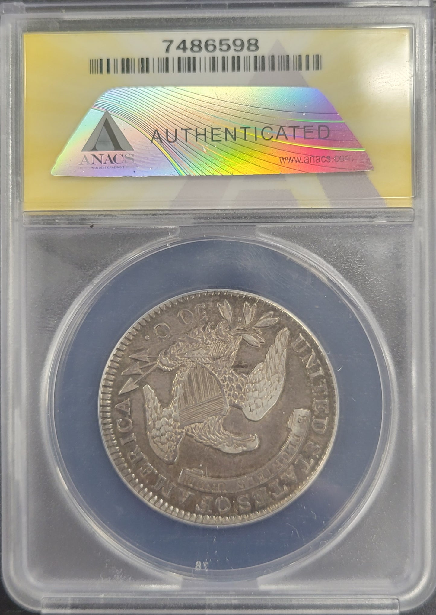 1832 Capped Lady Liberty 50c ANACS certified EF40