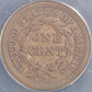 1845 Braided Hair Large Cents cleaned 1c ANACS certified VF30 details