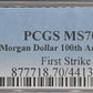 2021 Morgan Silver Dollar 100th Anniversary PCGS certified MS70