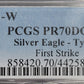 2021-W American Silver Eagle Type 1 $1 PCGS certified PR70DCAM