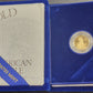 1994-W One-Tenth Ounce, Five Dollar Gold Coin with display booklet and Certificate of Authenticity