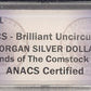 1921 Morgan Silver Dollar $1 ANACS certified Brilliant Uncirculated Legends of the Comstock Lode