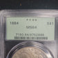 1884 Morgan Silver Dollar PCGS MS64