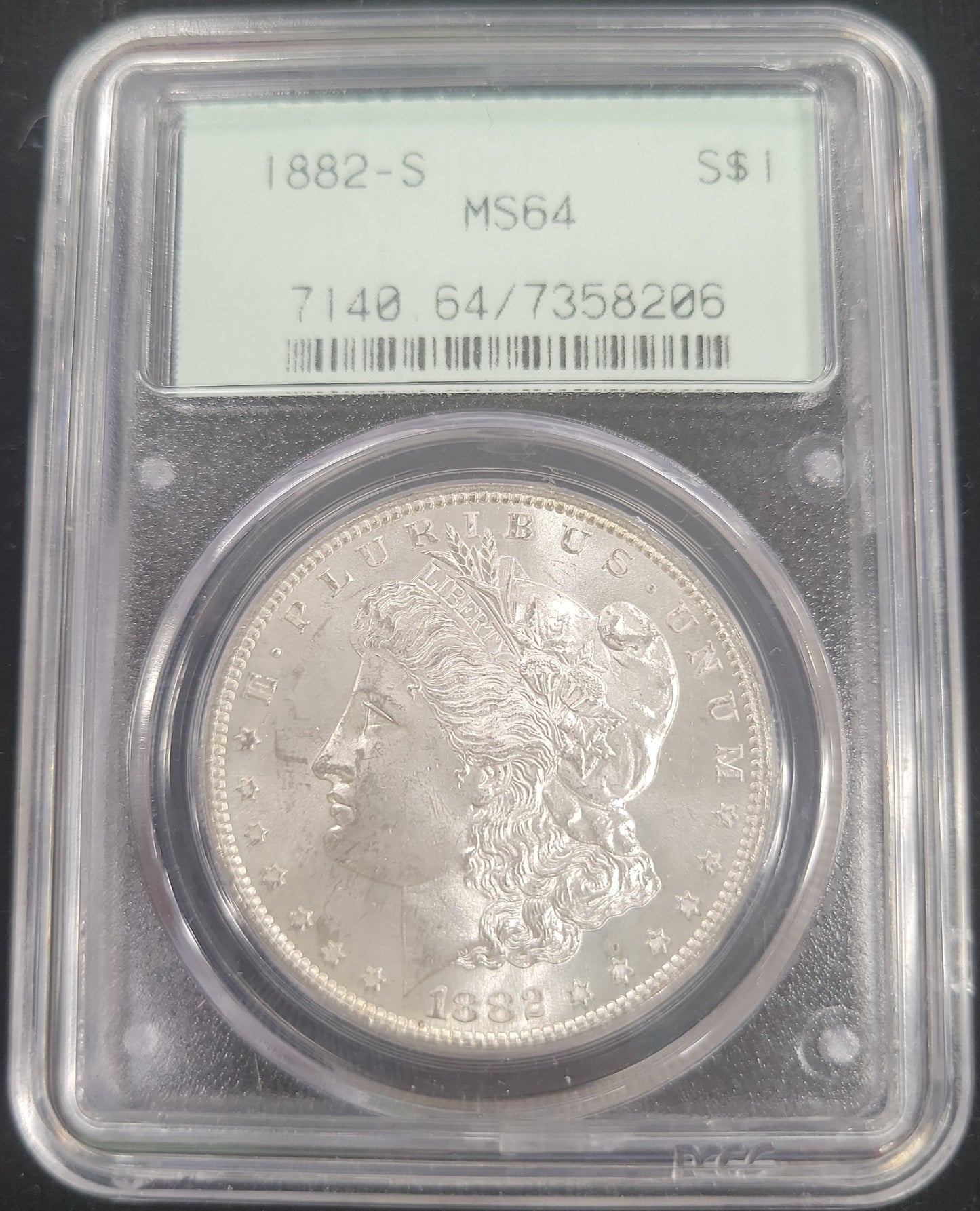 1882-S Morgan Silver Dollar PCGS MS64