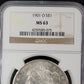 1901-O Morgan Silver Dollar NGC MS63 $1