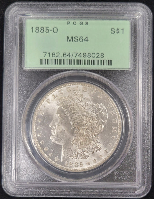 1885-O Morgan Silver Dollar PCGS MS64 $1
