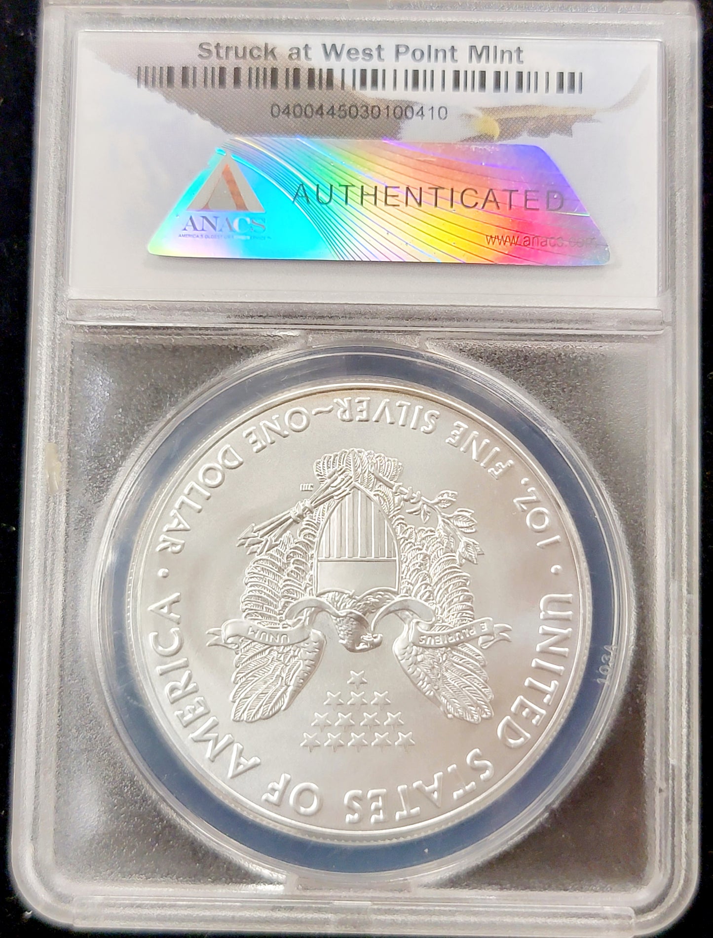 3pc Silver Eagle set, 2017, 1oz Standing liberty, (W)-(S)-(P), ANACS-MS70
