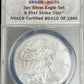 3pc Silver Eagle set, 2017, 1oz Standing liberty, (W)-(S)-(P), ANACS-MS70