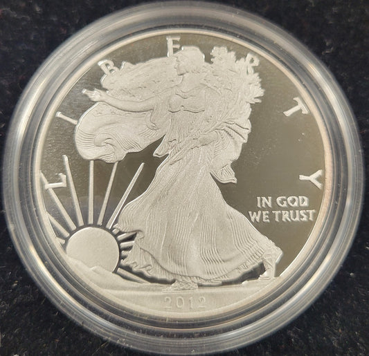 2012 American Eagle One Ounce Silver Proof Standing Liberty $1