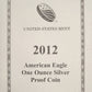 2012 American Eagle One Ounce Silver Proof Standing Liberty $1