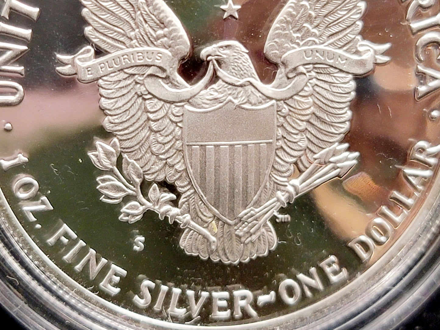 1990-S Silver American Eagle Dollar, Standing Liberty, Proof, Uncirculated, Uncertified