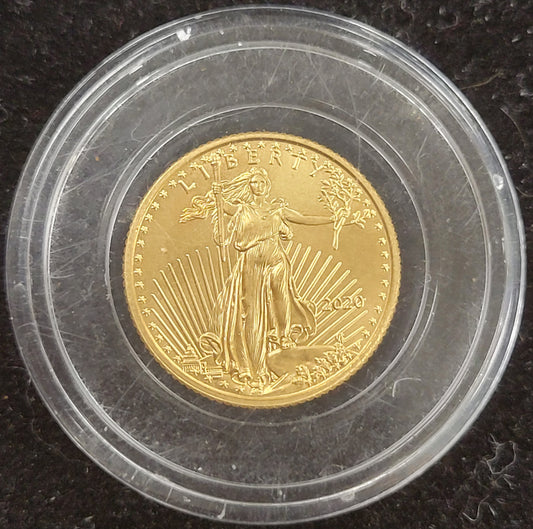 2020 American Eagle 1/10 oz Gold Standing Liberty Coin