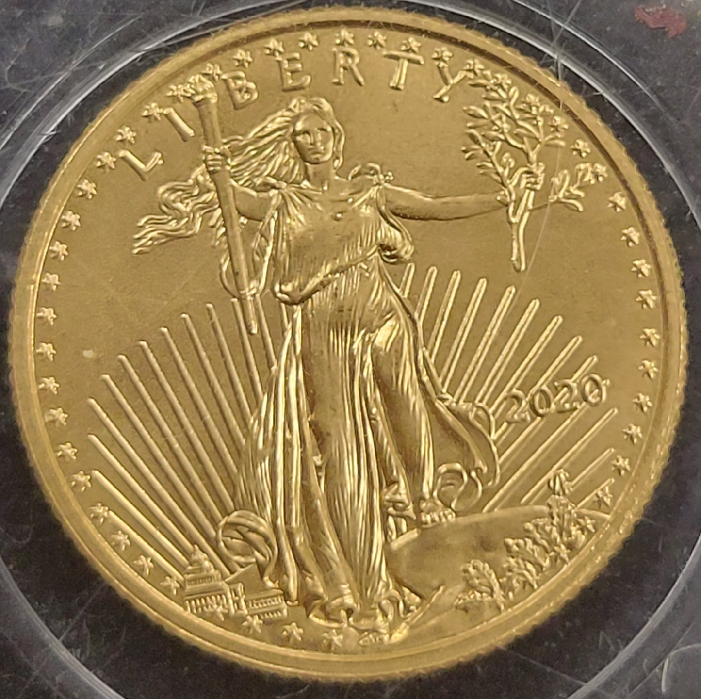 2020 American Eagle 1/10 oz Gold Standing Liberty Coin