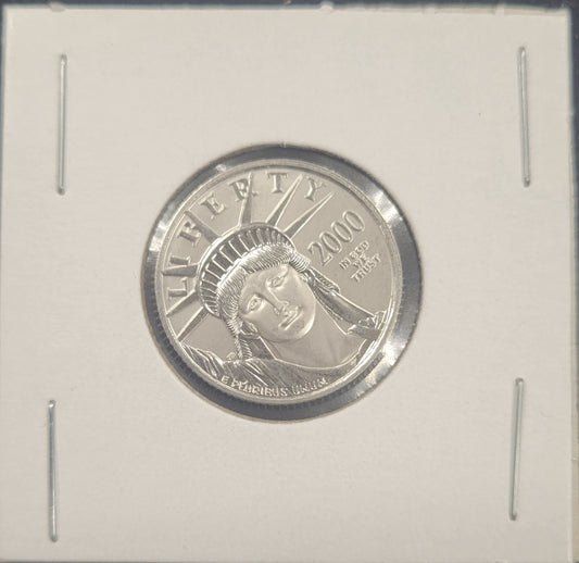 2000 1/4 oz .9995 Platinum Liberty Statue of Liberty $25