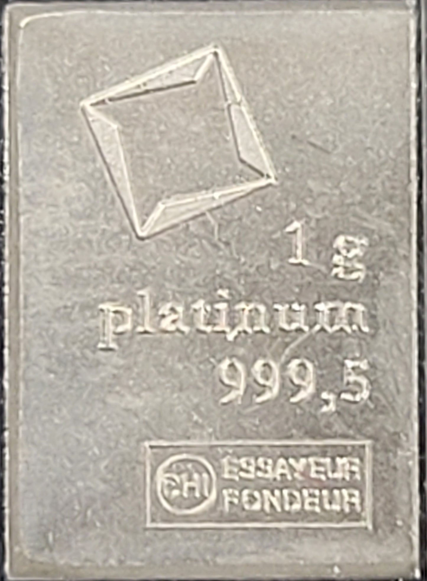 1 Gram Platinum 999.5 Valcambi Suisse Bar