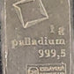 1 Gram 999.5 Palladium Valcambi Suisse Bar