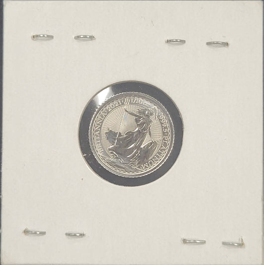 2021 1/10 oz 999.5 Platinum Britannia Coin