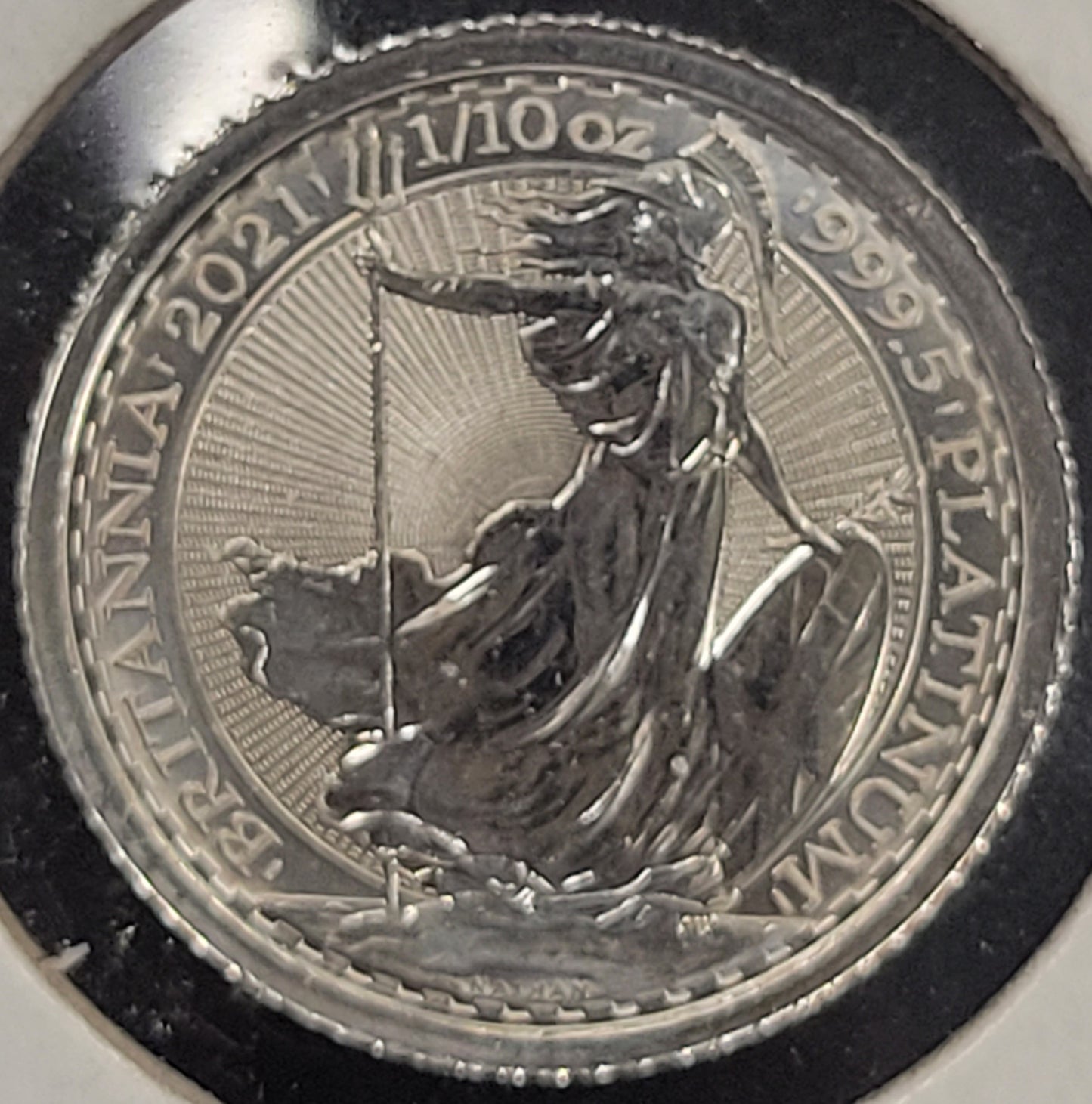 2021 1/10 oz 999.5 Platinum Britannia Coin