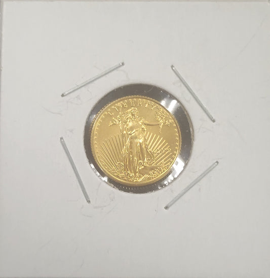 2019 Gold American Eagle $5 1/10 oz Fine Gold