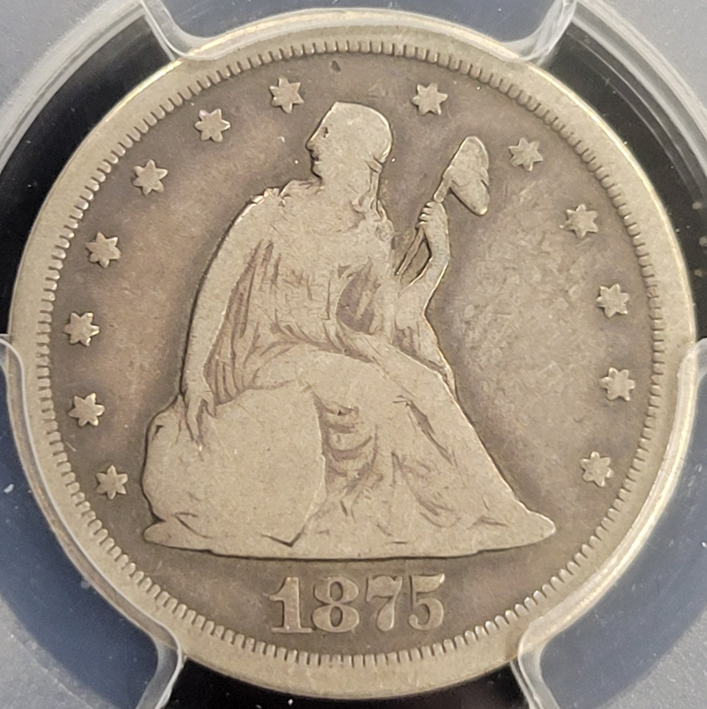 1875-S Seated Liberty 20c PCGS certified VG10
