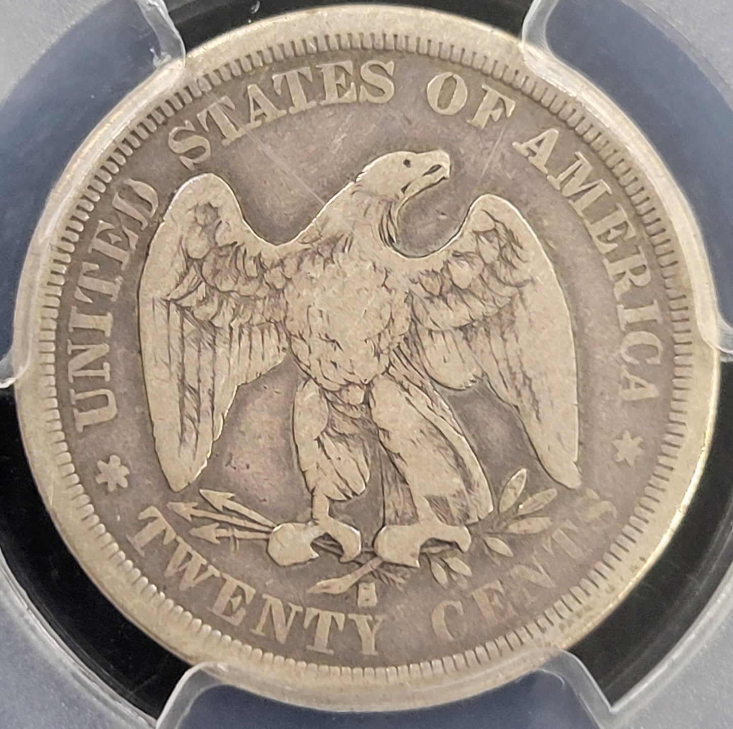 1875-S Seated Liberty 20c PCGS certified VG10