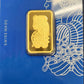 10 gram PAMP Fine Gold Bar (W/ Assayer certification and sealed and certified card case)