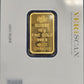 10 gram PAMP Fine Gold Bar (W/ Assayer certification and sealed and certified card case)