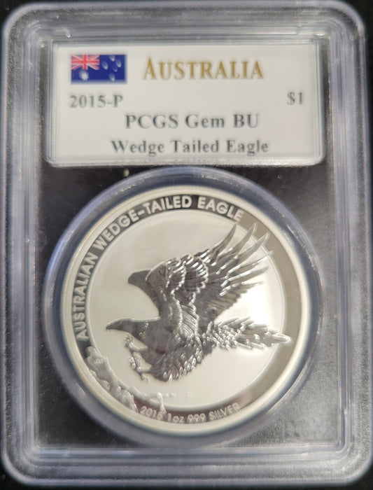 2015-P Australia Wedge Tailed Eagle $1 bullion PCGS certified Gem BU