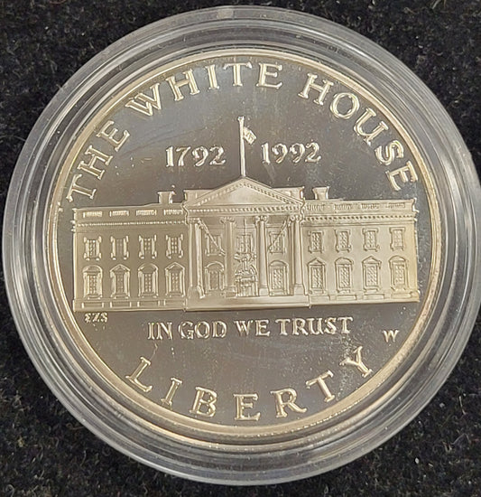 1992 White House 200th Anniversary Proof $1 Silver Coin