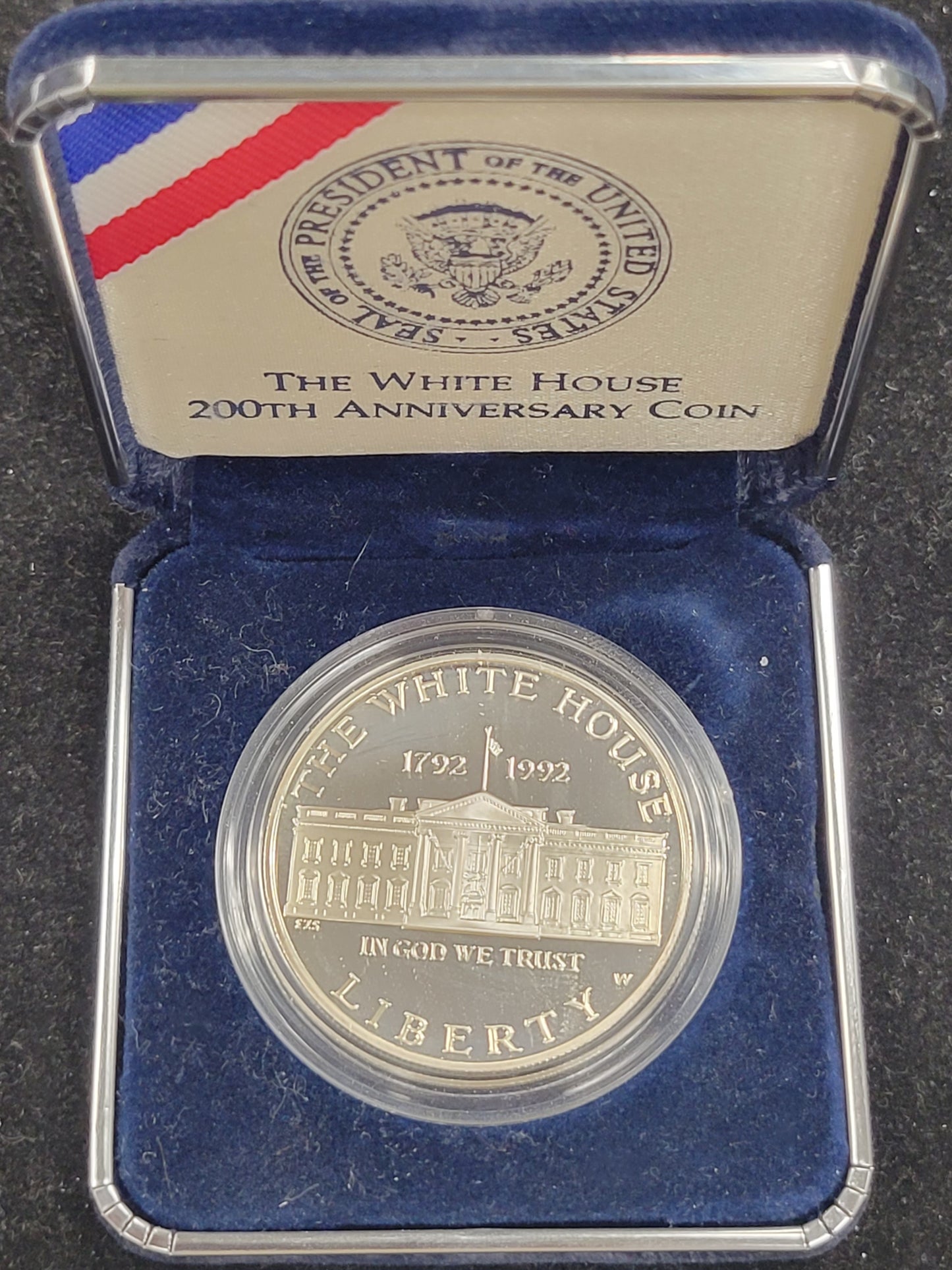 1992 White House 200th Anniversary Proof $1 Silver Coin