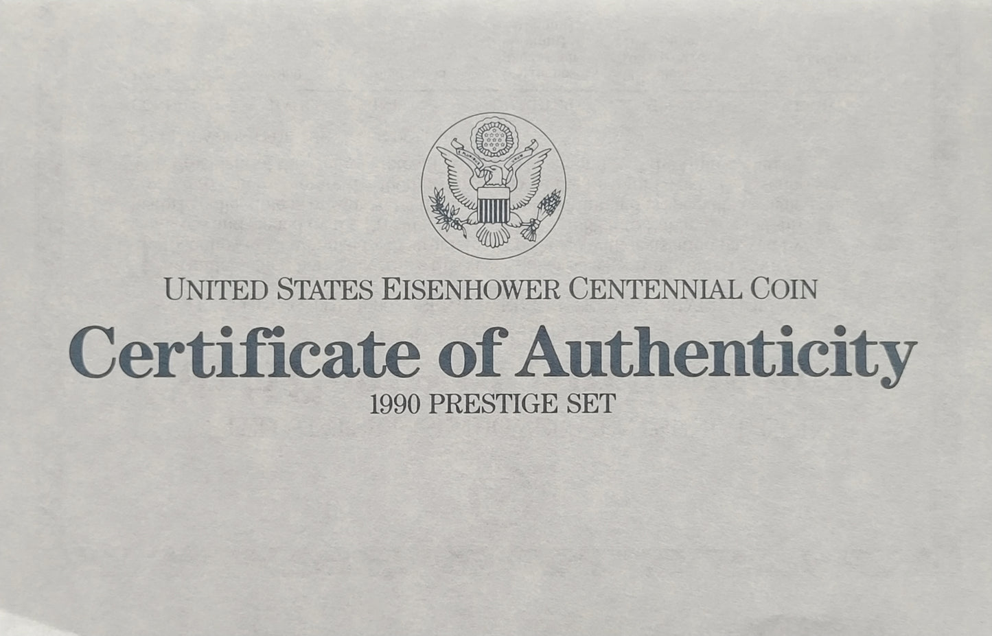 1990-P Eisenhower Centennial Prestige Set