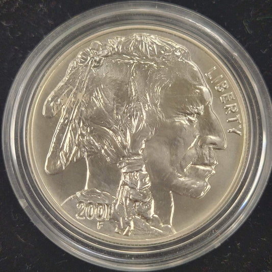 2001 American Buffalo Commemorative Coin Unciculated Silver Dollar $1