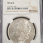 1884-O Morgan Silver Dollar NGC MS63 $1