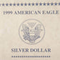 1999 American Eagle One Ounce Silver Proof Standing Liberty Coin