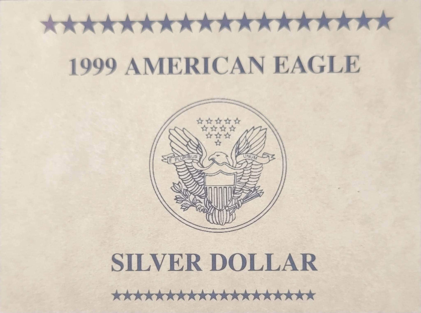 1999 American Eagle One Ounce Silver Proof Standing Liberty Coin